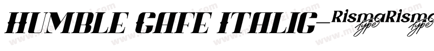 Humble Cafe Italic字体转换